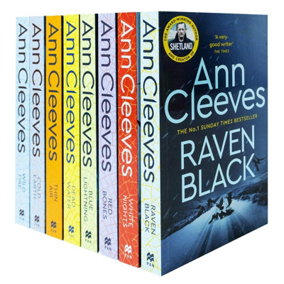 BOOKS4PEOPLE Ann Cleeves Shetland Series Collection 8 Books Set Books 1-8Blue LightningRaven BlackWhite Nights And More from B&Q