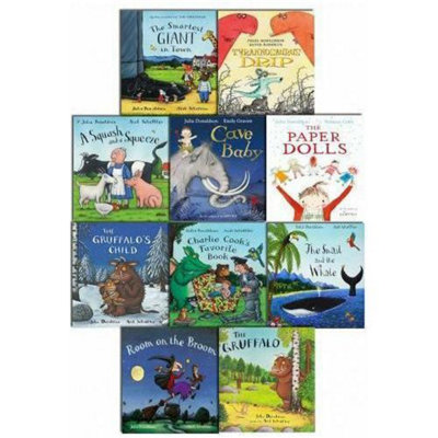 B&Q -  Julia Donaldson Picture Book Collection10 Books Set The GruffaloCave BabyRoom On The Broom