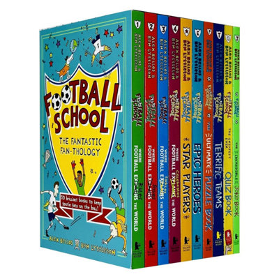 BOOKS4PEOPLE Football School The Fantastic Fan-Thology 10 Books Collection Box Set By Alex Bellos & Ben Lyttleton(Where Football Rules The Worl from B&Q