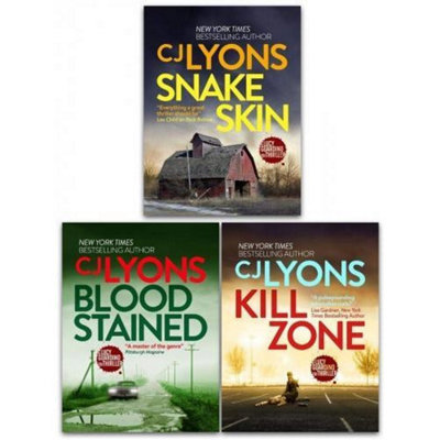 BOOKS4PEOPLE Cj Lyons Lucy Guardian Fbi Thrillers 3 Books Collection Set  Kill Zone Blood Stained Snake Skin from B&Q