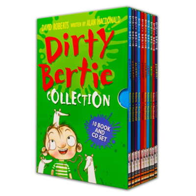 BOOKS4PEOPLE Dirty Bertie Collection 10 Books & Cd Box Set By Alan Macdonald (ZombiePirateRatsFameSmashHorrorJackpotAliens, from B&Q