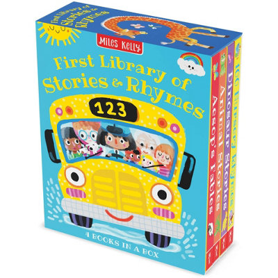 BOOKS4PEOPLE First Library Of Stories & Rhymes 4 Books Slipcase Set (Aesop's FablesAnimal StoriesDinosaur Stories100 Nursery Rhymes) from B&Q