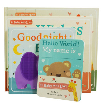 B&Q -  Baby BooksBooks Collection Set Inc Baby Record Book