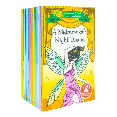 Books4people Dark Shakespeare's Stories For Young Readers Books Set: Macbeth, A Midsummer's Night Dream, Hamlet, Romeo And Juliet, Othello, As Yo Size 20