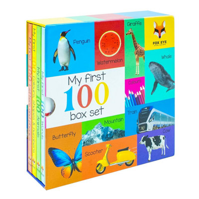 My First 100 Words Box Set 4 Board Books Collection Set(Words, Ani | Saima Mulla - Image 17