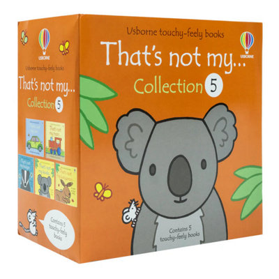 BOOKS4PEOPLE Usborne Touchy-Feely Books That's Not My... Collection 5: 5 Books Set (TrainKoalaKangarooCarBadger) from B&Q