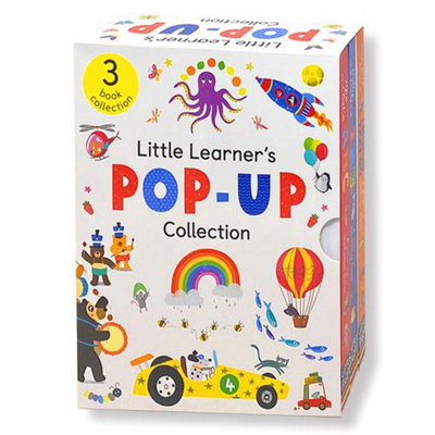B&Q -  Little Learners Pop-Up Collection 3 Books Box Set (Beep-Beep And Zooms Things That GoDotty And Dash's 123Alfie And Bet's Abc)
