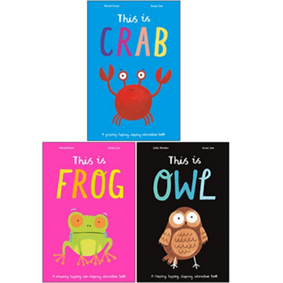 B&Q -  Jacqui Lee 3 Books Collection Set (This Is CrabThis Is Frog & This Is Owl)