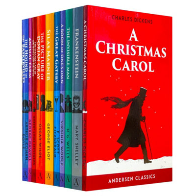 B&Q -  Andersen Press Young Adult Classics 10 Books Collection (A Christmas CarolFrankensteinThe Invisible ManA Room Of One's Own,