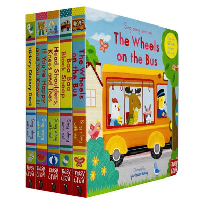 BOOKS4PEOPLE Sing Along With Me Series 5 Books Collection Set By Yu-Hsuan Huang(The Wheels On The BusBaa Baa Black SheepHead Shoulders from B&Q