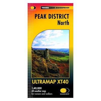Pocket Size Map Peak District North Mini XT40 Waterproof For Walkers Runners - Image 5