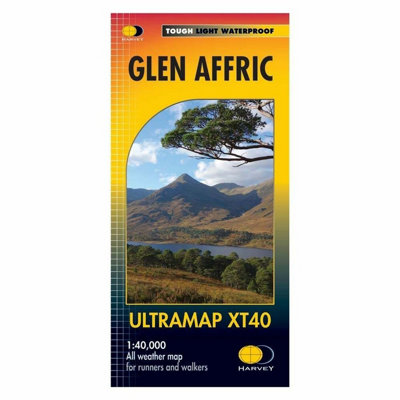 Harvey Maps Harvey Ultramap Pocket Size Map Glen Affric Xt40 from B&Q