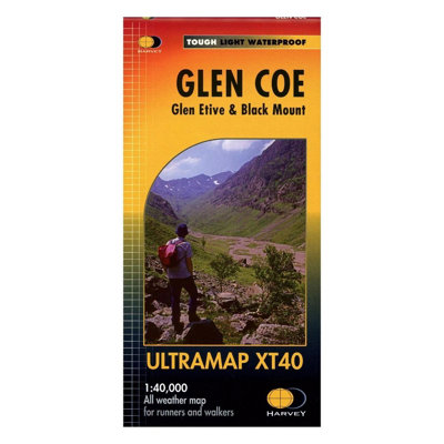 Pocket Size Map Glen Coe Black Mount Mini XT40 Waterproof For Walkers Runners - Image 9