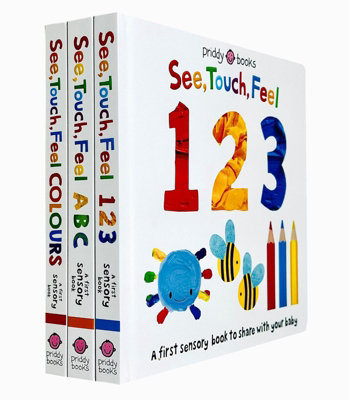 Priddy Books See, Touch, Feel A First Sensory Book 3 Books Set - See, Touch, Feel 123 & More - Image 11