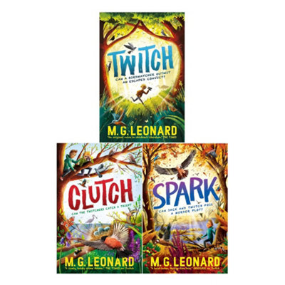  - M. G. Leonard The Twitcher Series Collection 3 Book Set Inc ClutchSpark & Twitch