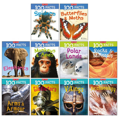 100 Facts Series by Steve Parker & Others 10 Books Collection Set - Ages 7+ - PB - Image 5