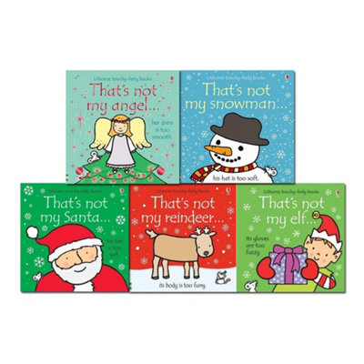 Various Publishers Usborne Touchy-Feely Christmas 5 Books Collection Set My Santa, Reindeer, Elf, Angel, Snowman - Image 4