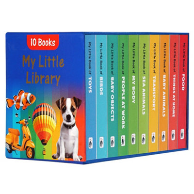 BOOKS4PEOPLE My Little Library 10 Books Set Collection (My Little Book Of Toys, Food, Things At Home And More)