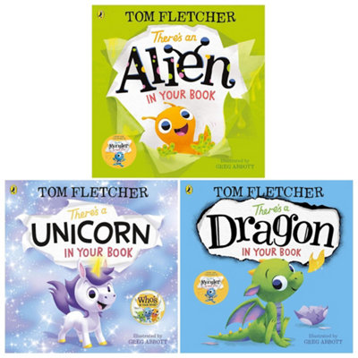 BOOKS4PEOPLE Who's In Your Book Series By Tom Fletcher 3 Books Collection Set (There's A Unicorn In Your BookThere's A Dragon In Your Book & from B&Q