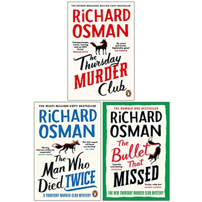 BOOKS4PEOPLE Thursday Club Series 3 Books Collection By Richard Osman (The Thursday ClubThe Man Who Died TwiceHardcover The Bullet That from B&Q