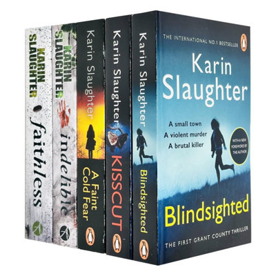 BOOKS4PEOPLE Grant County Series 5 Books Collection Set By Karin (BlindsightedKisscutA Faint Cold FearIndelible & Faithless) from B&Q