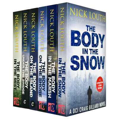 B&Q -  Dci Craig Gillard Crime Thrillers Series 6 Books Collection Set By Nick Louth (The Body On The ShoreThe Body Under The Bridge,