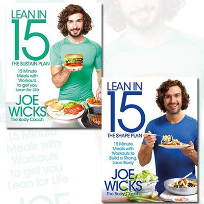 Pan Macmillan Lean In 15 Collection Joe Wicks 2 Books Set (The Sustain Plan, The Shape Plan)