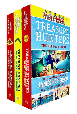 Red Arrow Treasure Hunters Series 6-8 Books Collection Set By James Patterson (All-American AdventureThe Plunder Down Under & Ultimate from B&Q