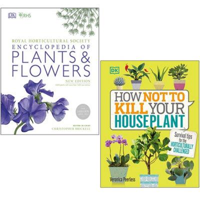 BOOKS4PEOPLE Rhs Encyclopedia Of Plants And FlowerHow Not To Kill Your Houseplant 2 Books Collection Set from B&Q