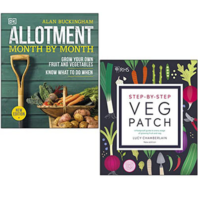 Dk Allotment Month By Month By Alan Buckingham & Rhs Step-By-Step Veg Patch By Lucy Chamberlain - Image 5