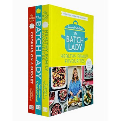 B&Q -  The Batch Lady Collection 3 Books Set By Suzanne Mulholland (The Batch LadyHealthy Family FavouritesCooking On A Budget)