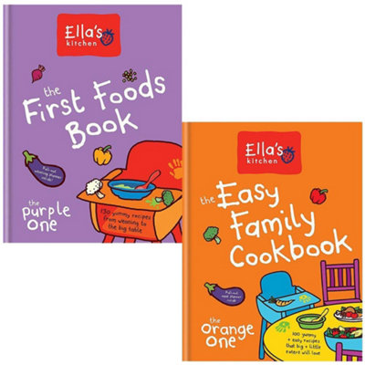 B&Q -  Ella's Kitchen Collection 2 Books Set (The First Foods BookThe Easy Family Cookbook)