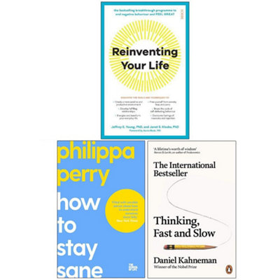 Reinventing Your Life,How To Stay Sane,Thinking Fast 3 Books Collection Set - Image 5