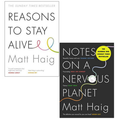 Canongate Books Men's Reasons To Stay Alive & Notes On A Nervous Planet By Matt Haig - 2 Book Paperback Set - Adult Tal Health Memoir & Wellbeing Guide - Image 11