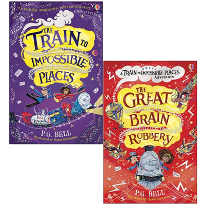 Train To Impossible Places 2 Books Set By P.G. Bell - Ages 7-9 - Paperback - Image 9