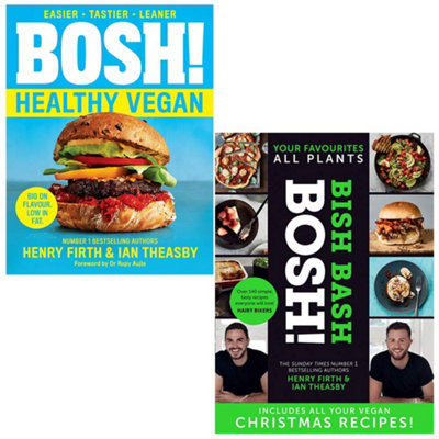 Books4people Bosh Healthy Vegan, Hardcover Bish Bash Bosh Books Collection Set By Henry Firth, Ian Theasby Size 2