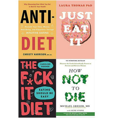 B&Q -  Anti DietJust Eat ItThe It Diet HardcoverHow Not To Die 4 Books Collection Set