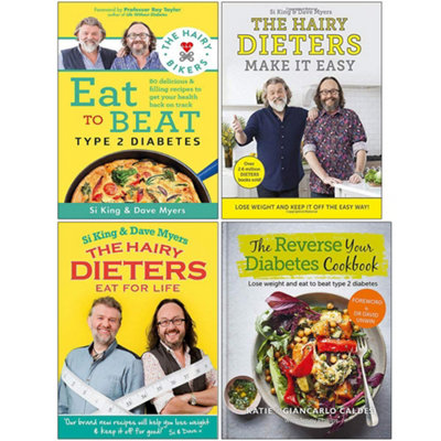 B&Q -  The Hairy Bikers Eat To Beat Type 2 DiabetesThe Hairy Dieters Make It EasyThe Hairy Dieters Eat For LifeHardcover The