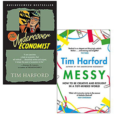 BOOKS4PEOPLE The Undercover Economist & Messy How To Be Creative And Resilient In A Tidy-Minded World By Tim Harford 2 Books Collection Set