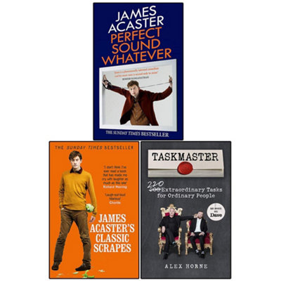 BOOKS4PEOPLE Perfect Sound WhateverJames Acaster's Classic Scrapes And Taskmaster 3 Books Collection Set from B&Q