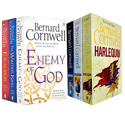 BOOKS4PEOPLE Warlord Chronicles Series & The Grail Quest Series 6 Books Collection Set By Bernard Cornwell (Enemy Of GodExcaliburThe Winter from B&Q