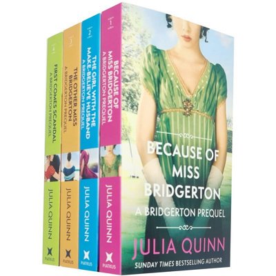 BOOKS4PEOPLE Bridgerton Prequels Rokesbys Series 4 Books Collection Set By Julia Quinn (Because Of Miss BridgertonThe Girl With The Make-Beli from B&Q