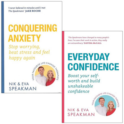 Books4people Conquering Anxiety And Everyday Confidence By Nik And Eva Speakman Books Collection Set Size 2
