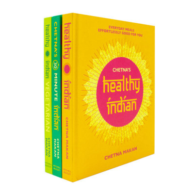 Books4people Chetna Makan Books Collection Set (Chetna's 30-Minute Indian, Healthy Indian, Vegetarian) Size 3