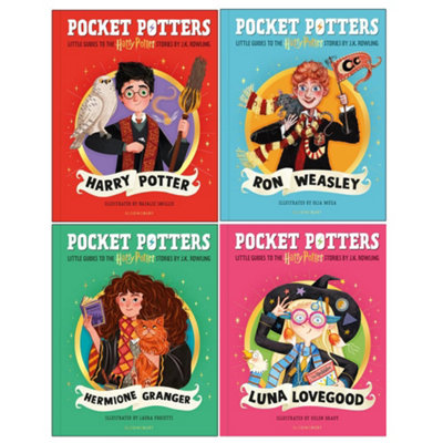 B&Q -  Pocket Potters: Little Guides To The Harry Potter Stories 4 Books Collection Set By J.k. Rowling (Harry PotterRon WeasleyHermi