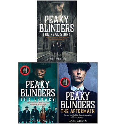 BOOKS4PEOPLE Peaky Blinders Collection 3 Books Set By Carl Chinn (The Real Story, The Legacy, The Aftermath)