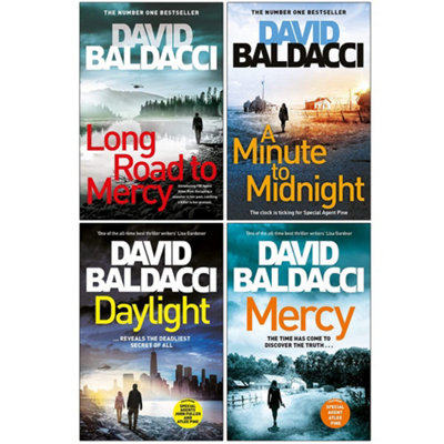 BOOKS4PEOPLE David Baldacci Atlee Pine Series 4 Books Collection Set (Long Road To MercyA Minute To MidnightDaylightMercy) from B&Q