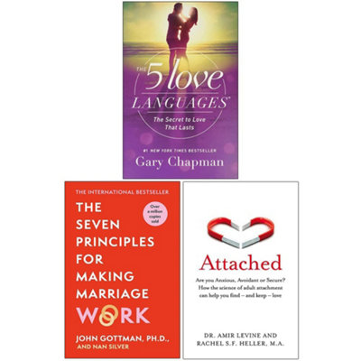 Seven Principles Making Marriage Work,Attached,5 Love Languages 3 Books Set NEW - Image 5