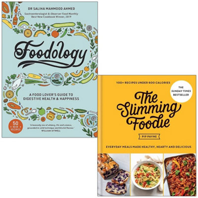 BOOKS4PEOPLE Foodology By Saliha Mahmood Ahmed & The Slimming Foodie By Pip Payne 2 Books Collection Set from B&Q