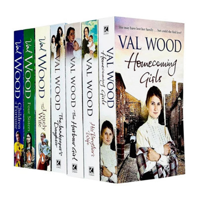 B&Q -  Val Wood Collection 7 Books Set (Homecoming GirlsHis Brother's WifeThe Harbour GirlThe Innkeeper's DaughterThe Lonely